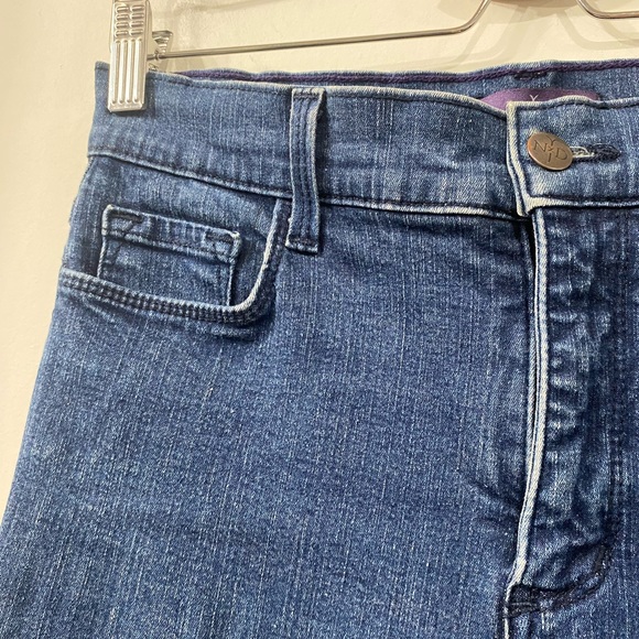 NYDJ Lift- Tuck Technology Dark Blue Wash Pant with Crystal Application 6 P - Picture 12 of 16